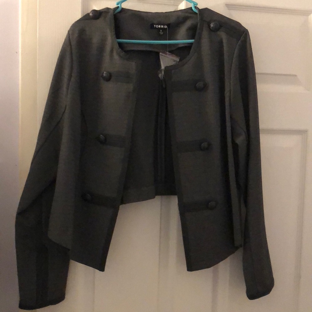 Torrid grey blazer